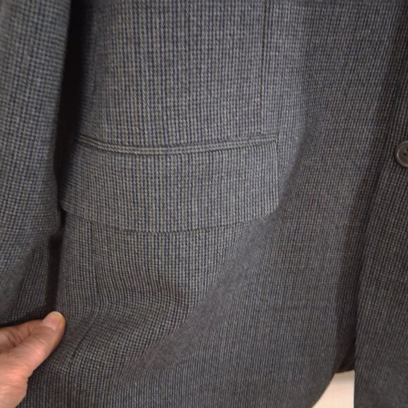 CHAPS 42L Tweed Blazer 100% Wool Jacket Academia Old Money Ivy League Sport Coat - Picture 5 of 16